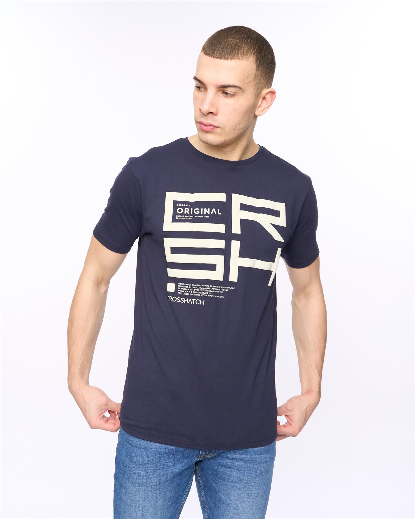 Mens Squarebox T-Shirt Navy
