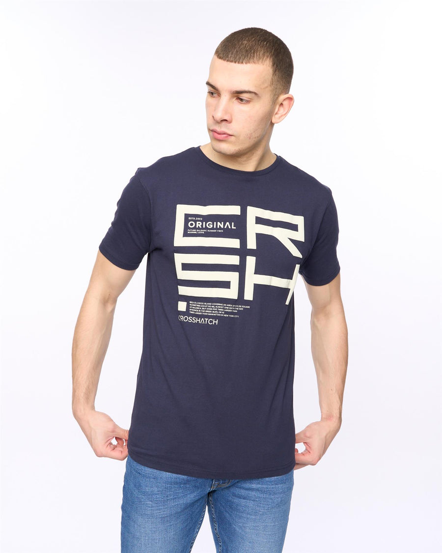 Mens Squarebox T-Shirt Navy
