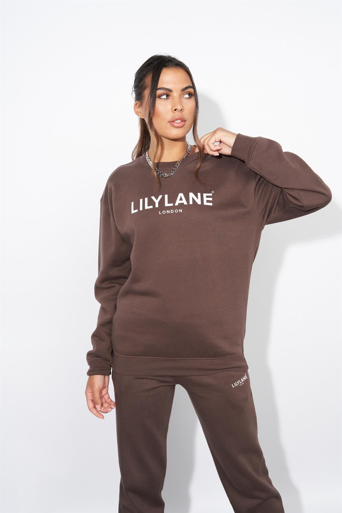 Ladies Lily Lane Valeria Crew Brown