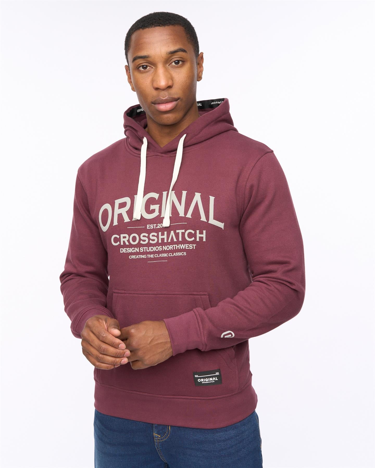Mens Vintarge Hoodie Raisin