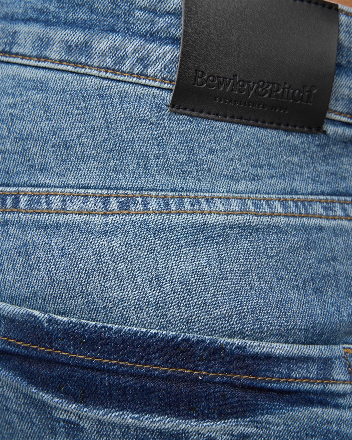 Mens Abingdon Slim Fit Jeans Mid Wash