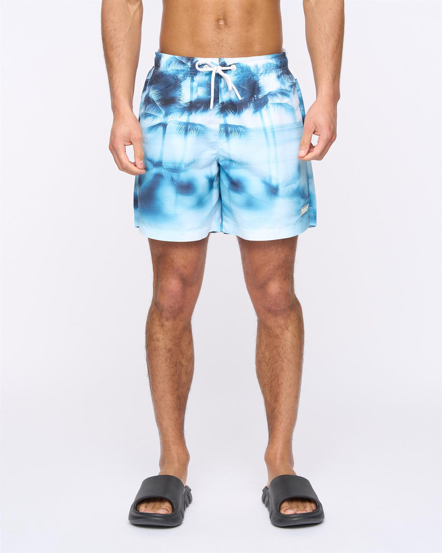 Mens Hennicane Swim Shorts Denim Blue