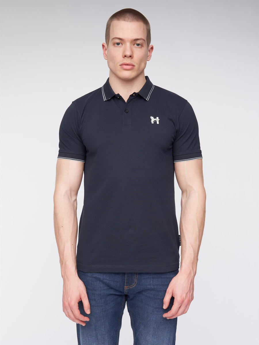 Mens Henflare Polo Navy