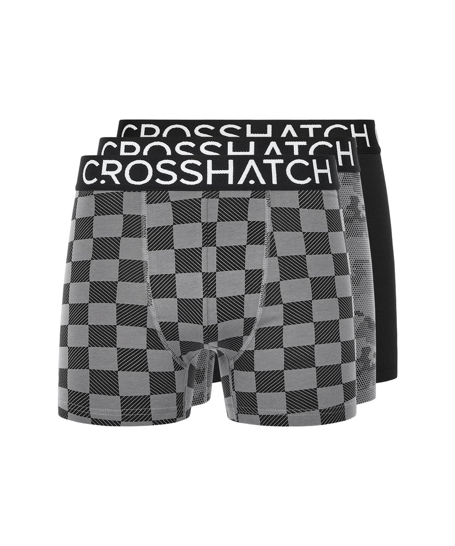 Mens Bresler Boxers 3pk Black