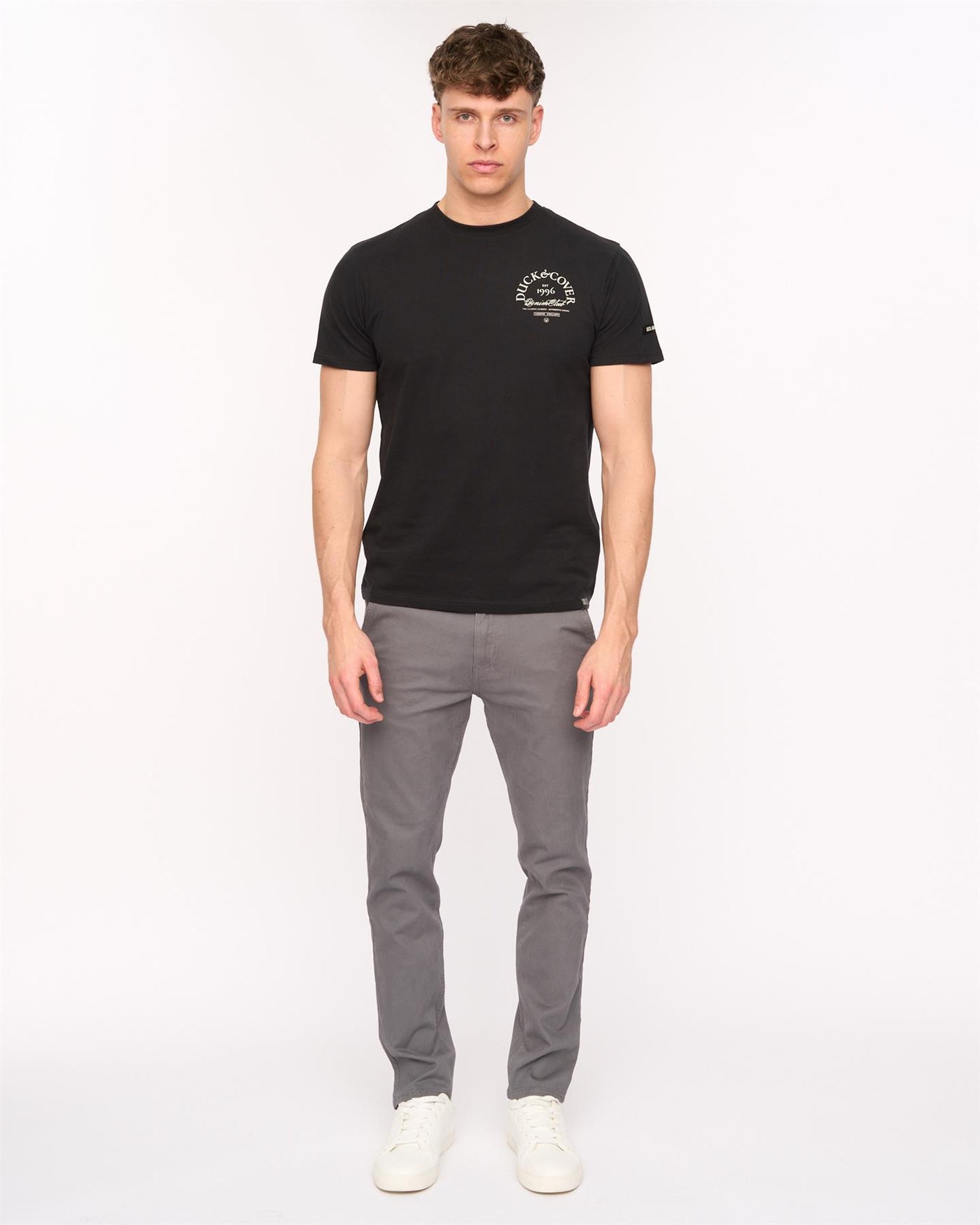 Mens Moretor Chinos Dark Grey