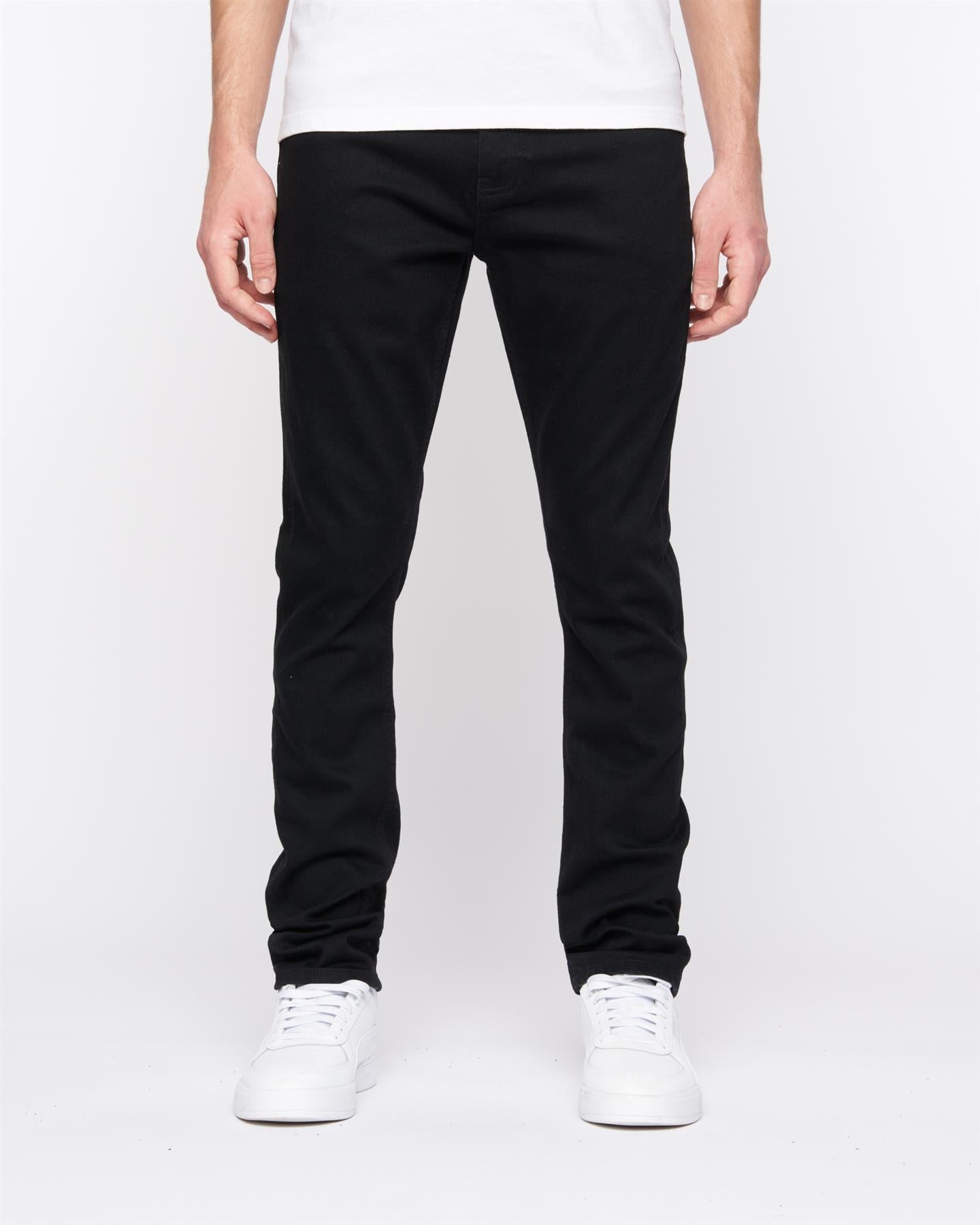 Mens Overburg Tapered Jeans Black