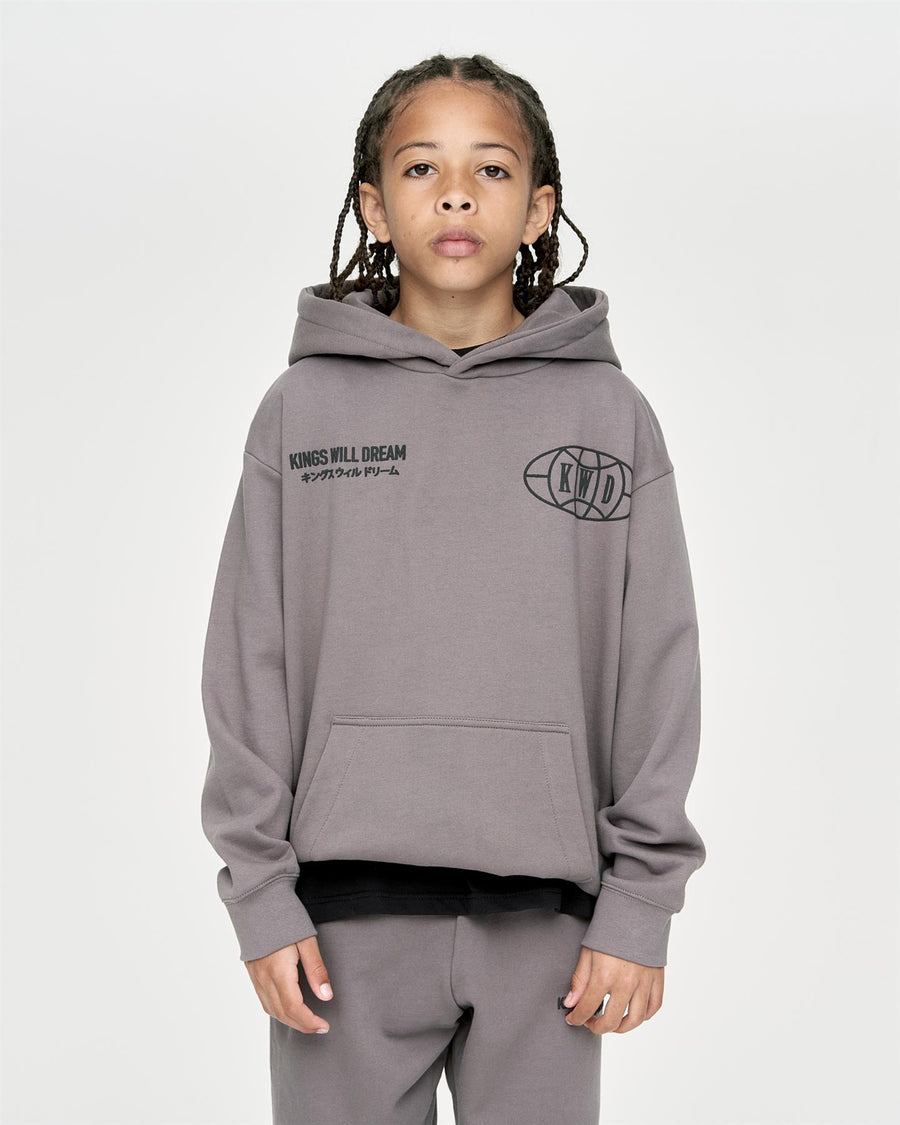 Kids Boys Studio Duo Line Hoodie Grey