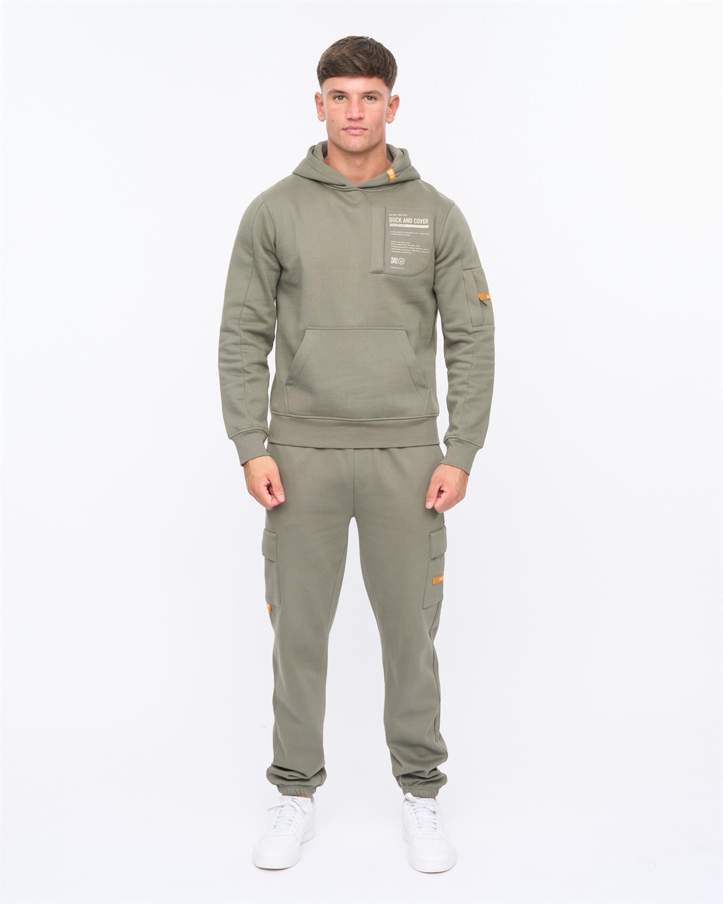 Mens Adamsberg Hoodie Dark Olive