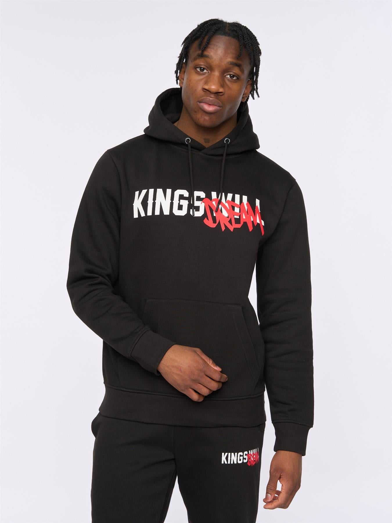 Mens Tagged Hoodie Black