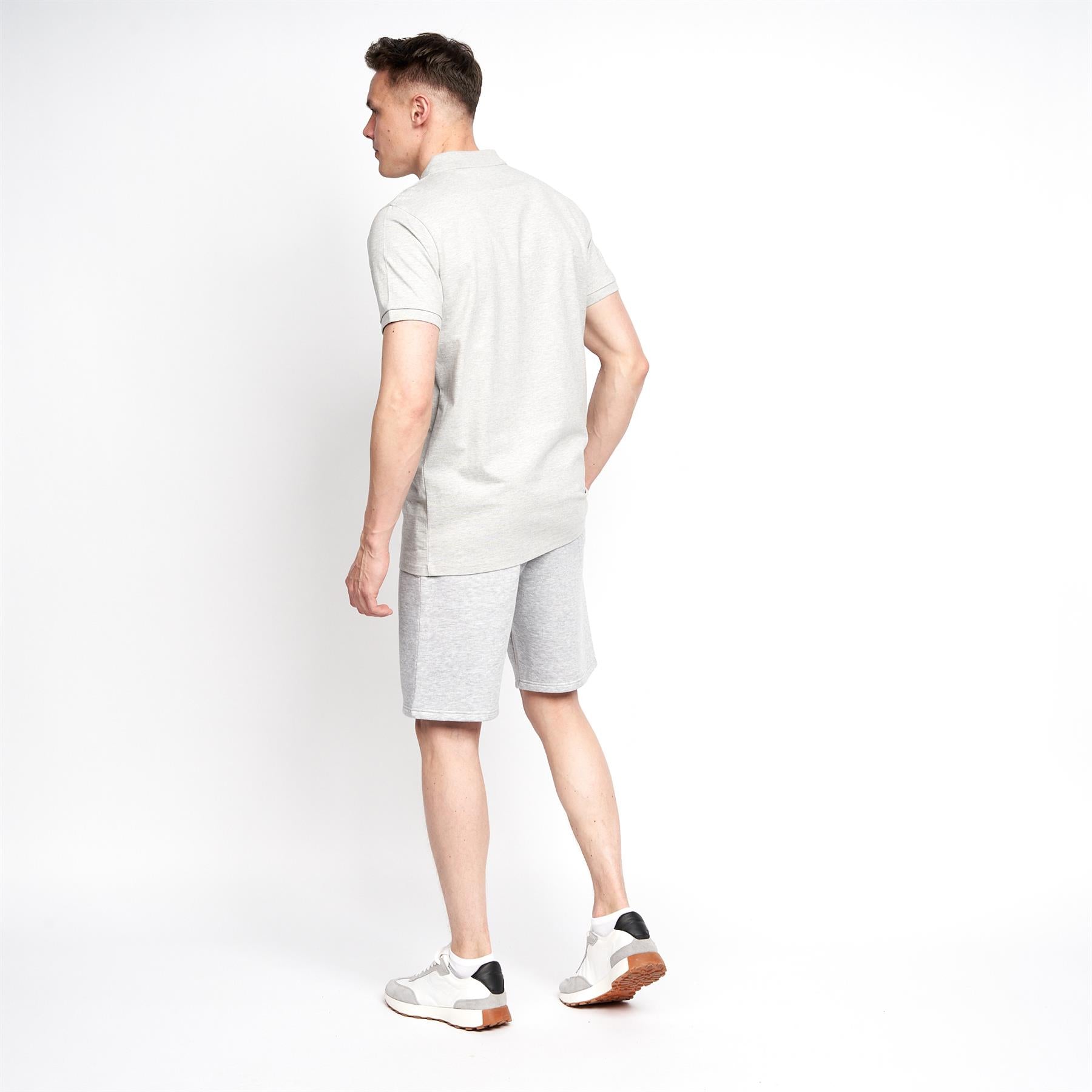 Mens Pritchard MVE Polo Grey Marl