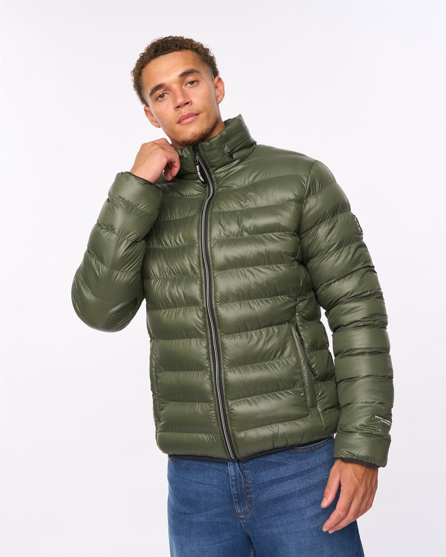 Mens Shemmy Two Quilted Jacket Dark Olive