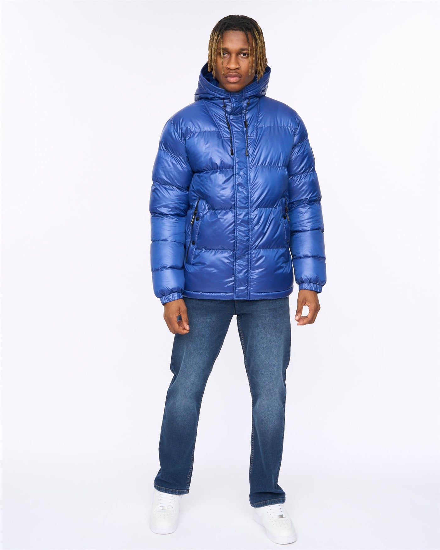 Mens Welcome Puffer Jacket Royal