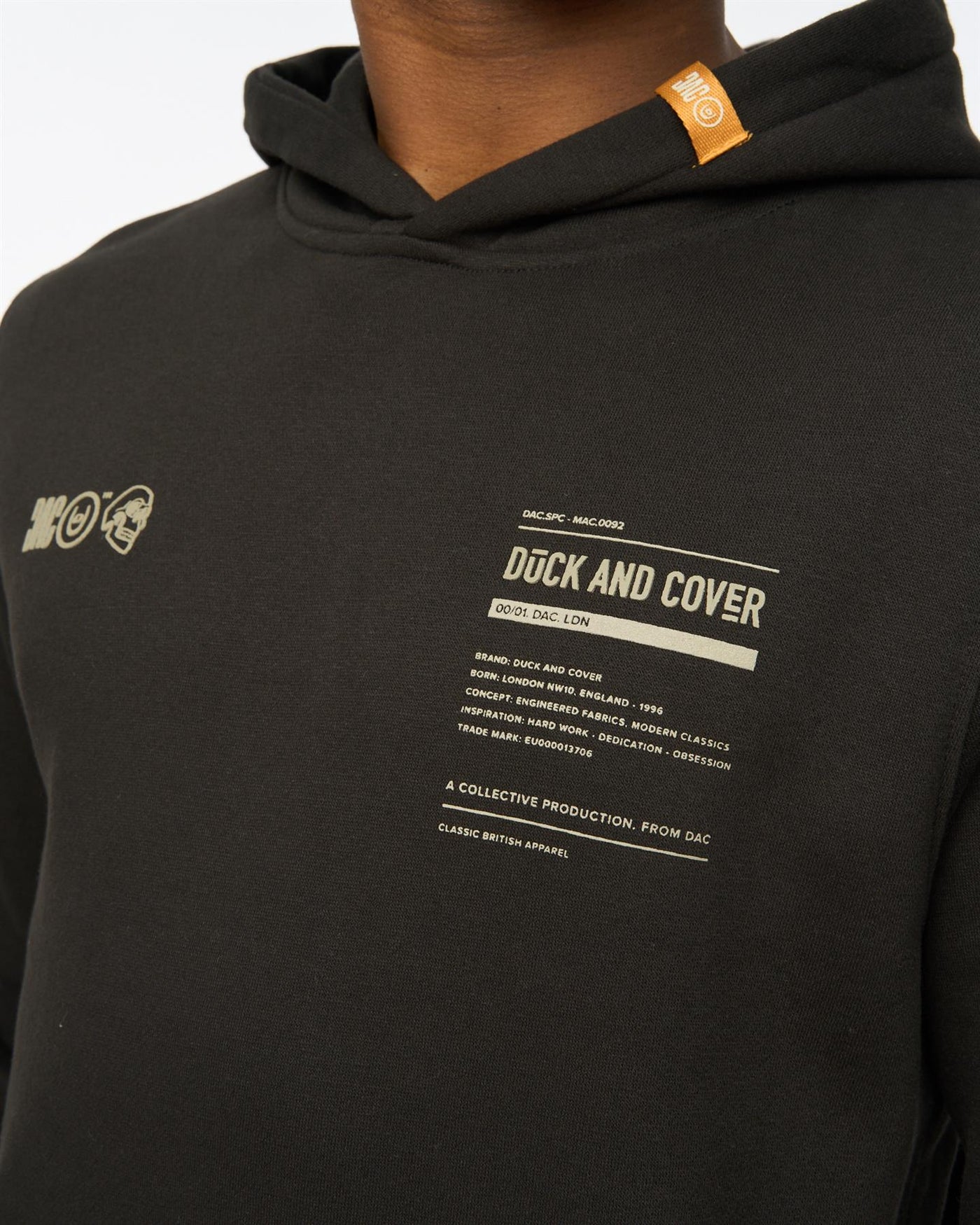 Mens Skullmatic Hoodie Black