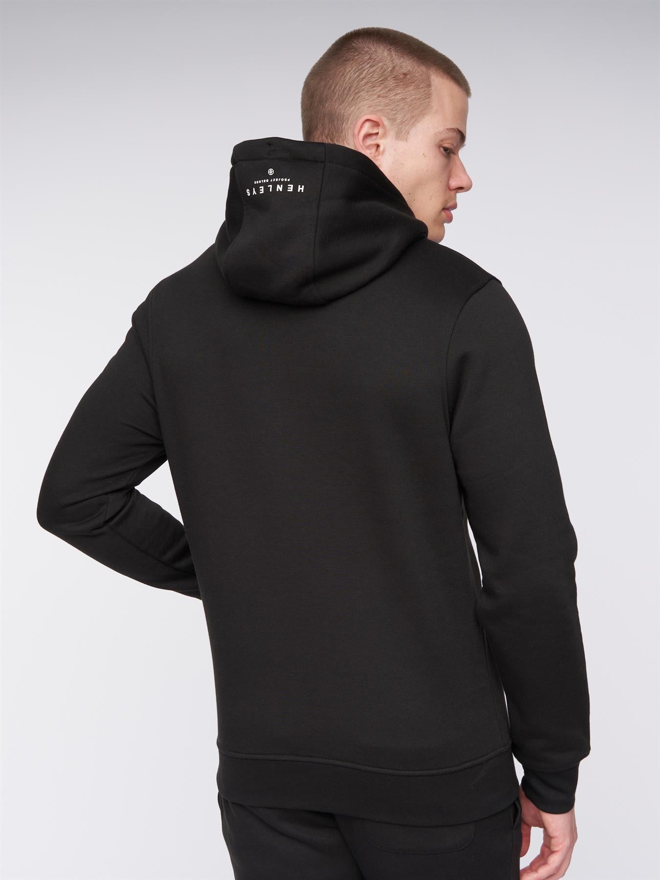 Mens Aitchen Hoodie Black