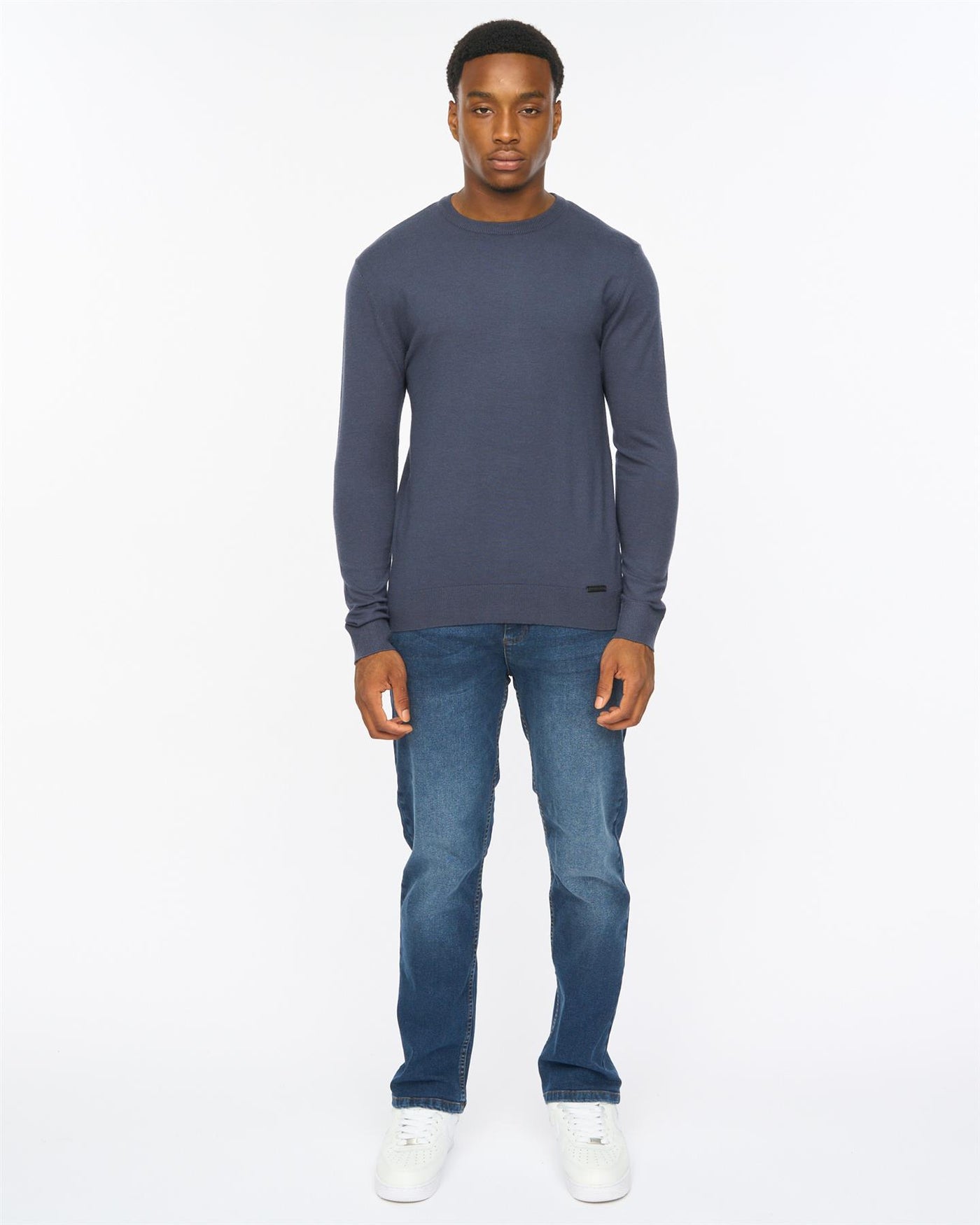 Mens Consenza Crew Knit Navy