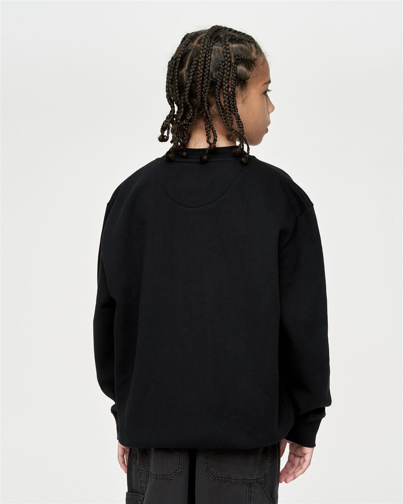 Kids Boys Studio Worldaround Crew Sweat Black