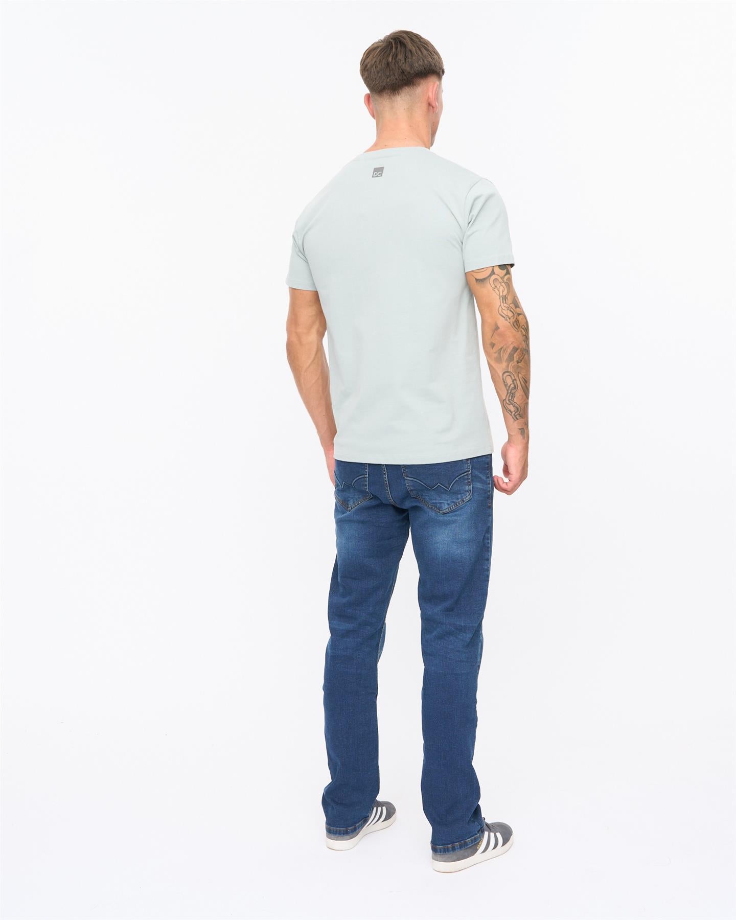 Mens Trimlines Heavy T-Shirt Steel Blue