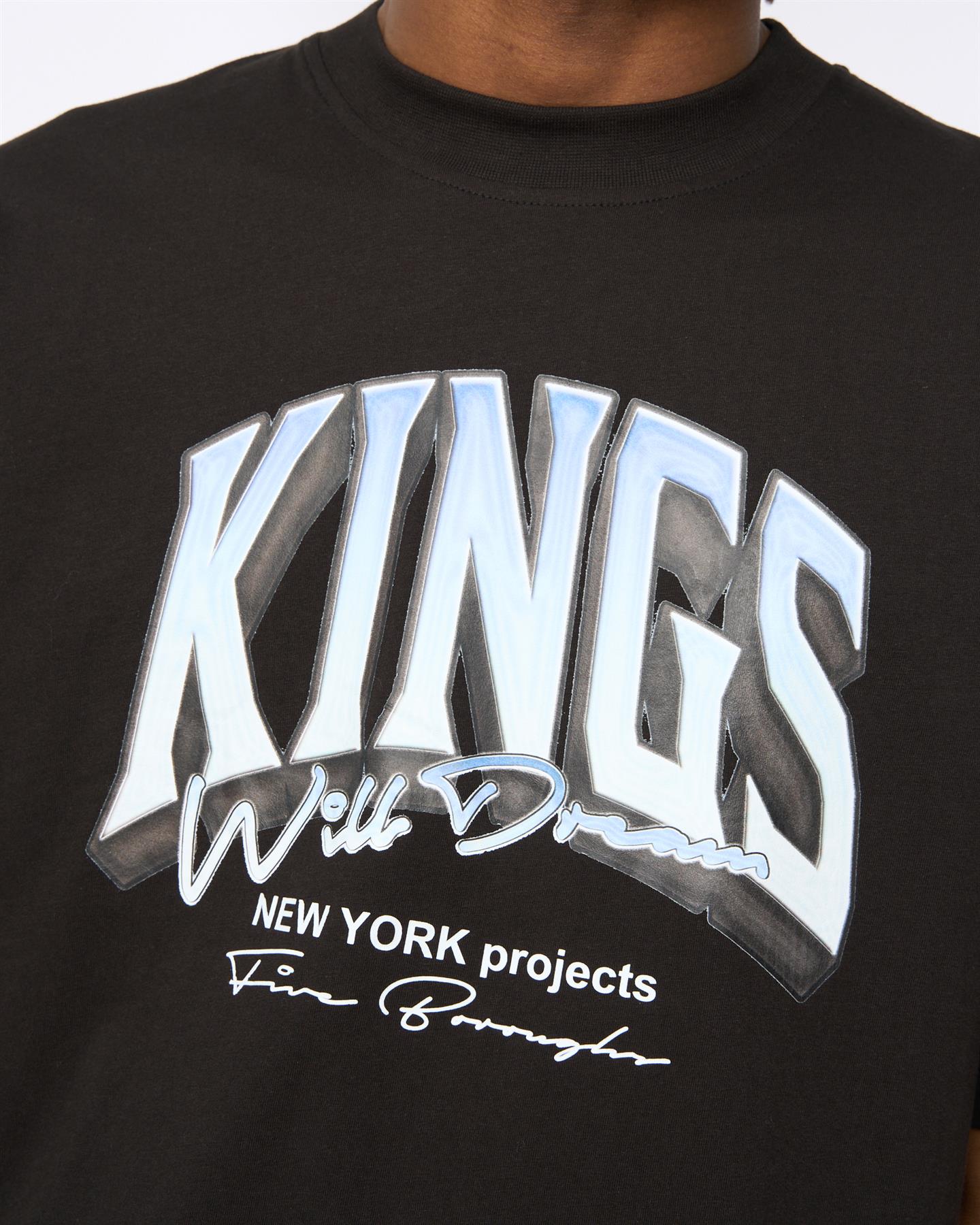 Mens Kingteam T-Shirt Black