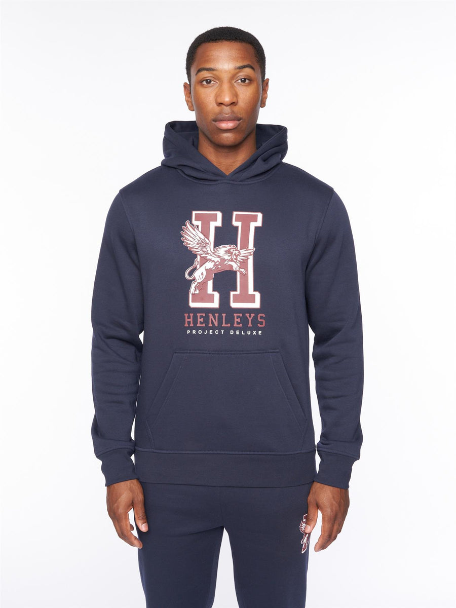 Mens Belton Hoodie Navy