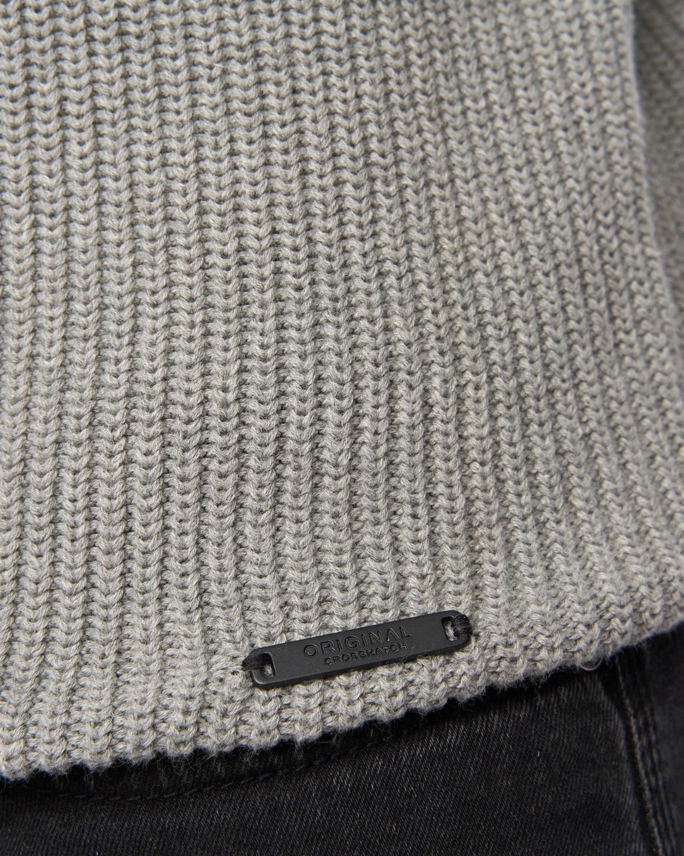 Mens Jampster Crew Knit Grey