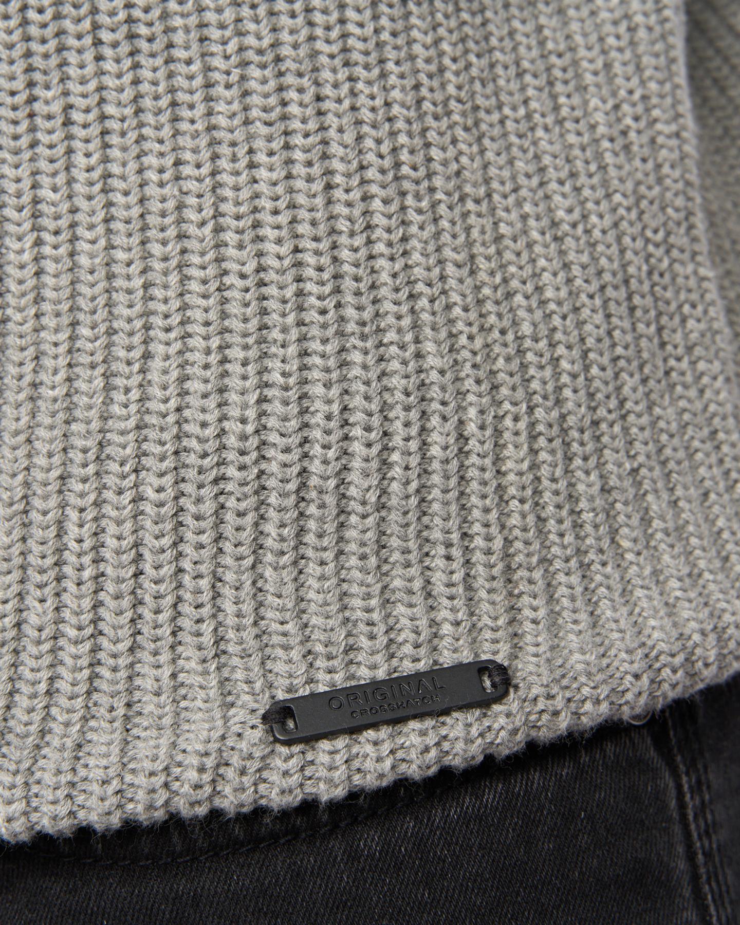 Mens Jampster Crew Knit Grey