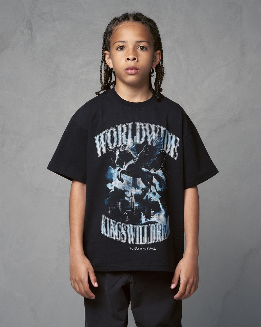 Kids Boys Studio Worldaround T-Shirt Black