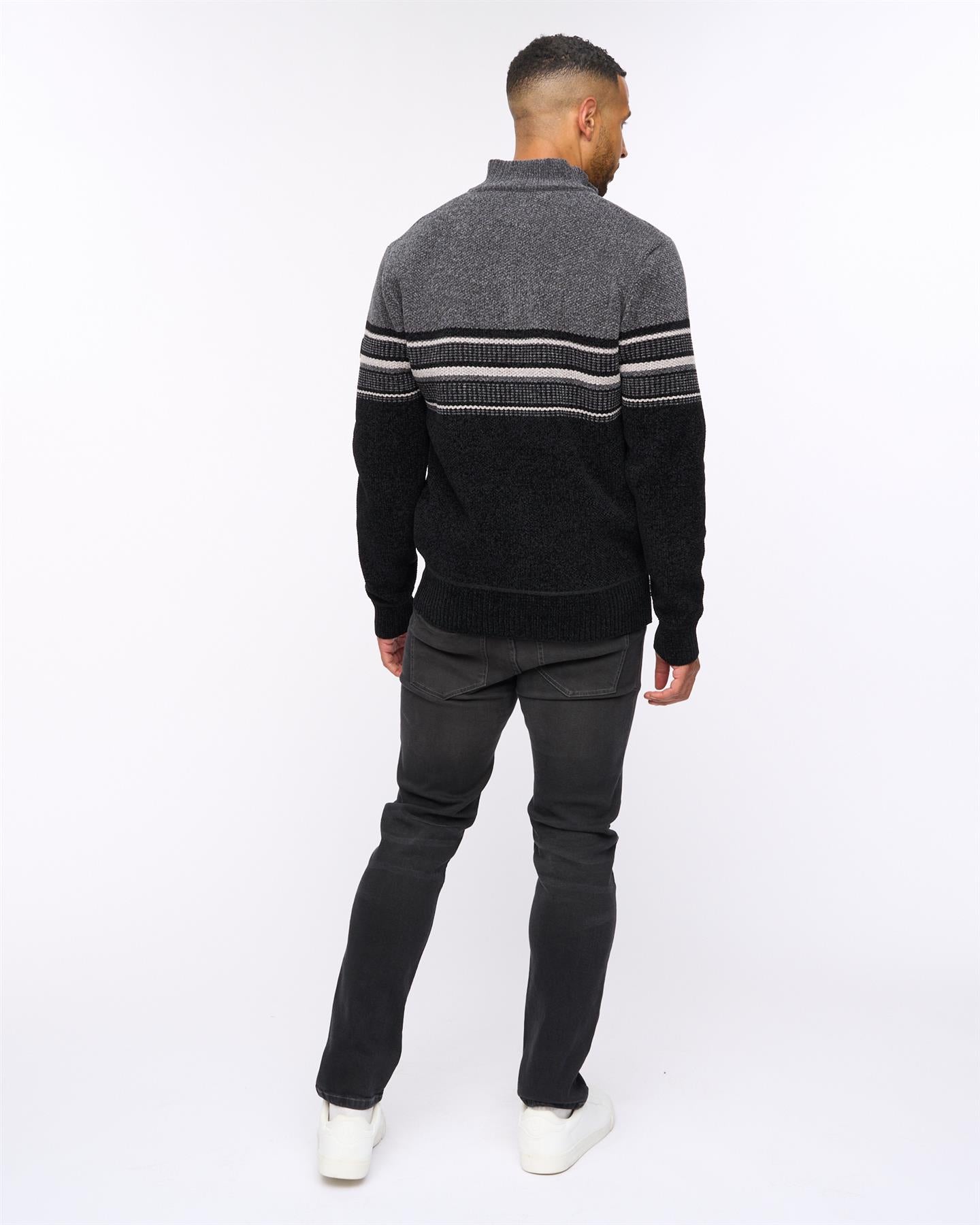 Feldstan 1/4 Zip Jumper Black