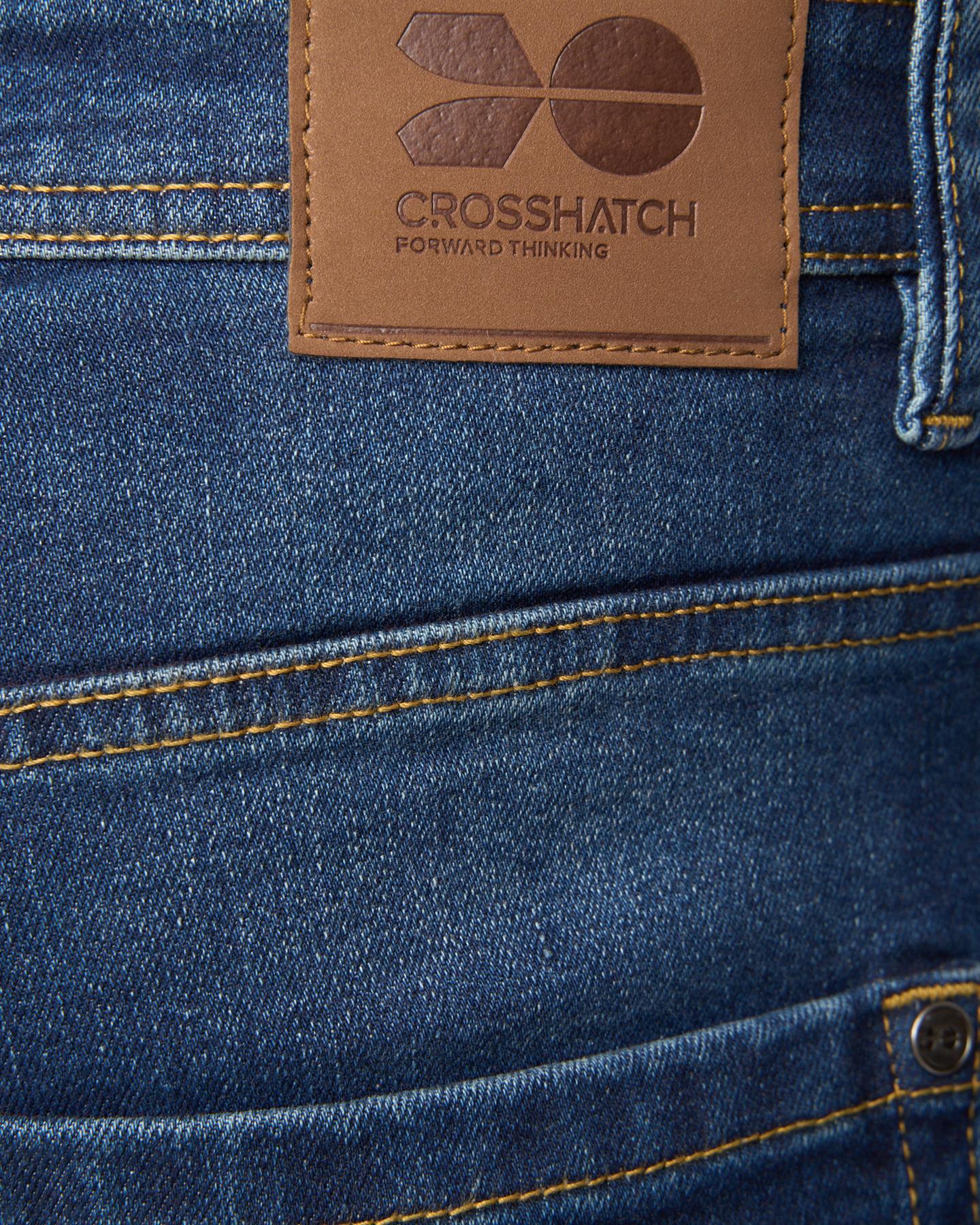 Mens Detendu Relax Fit Jeans Dark Wash