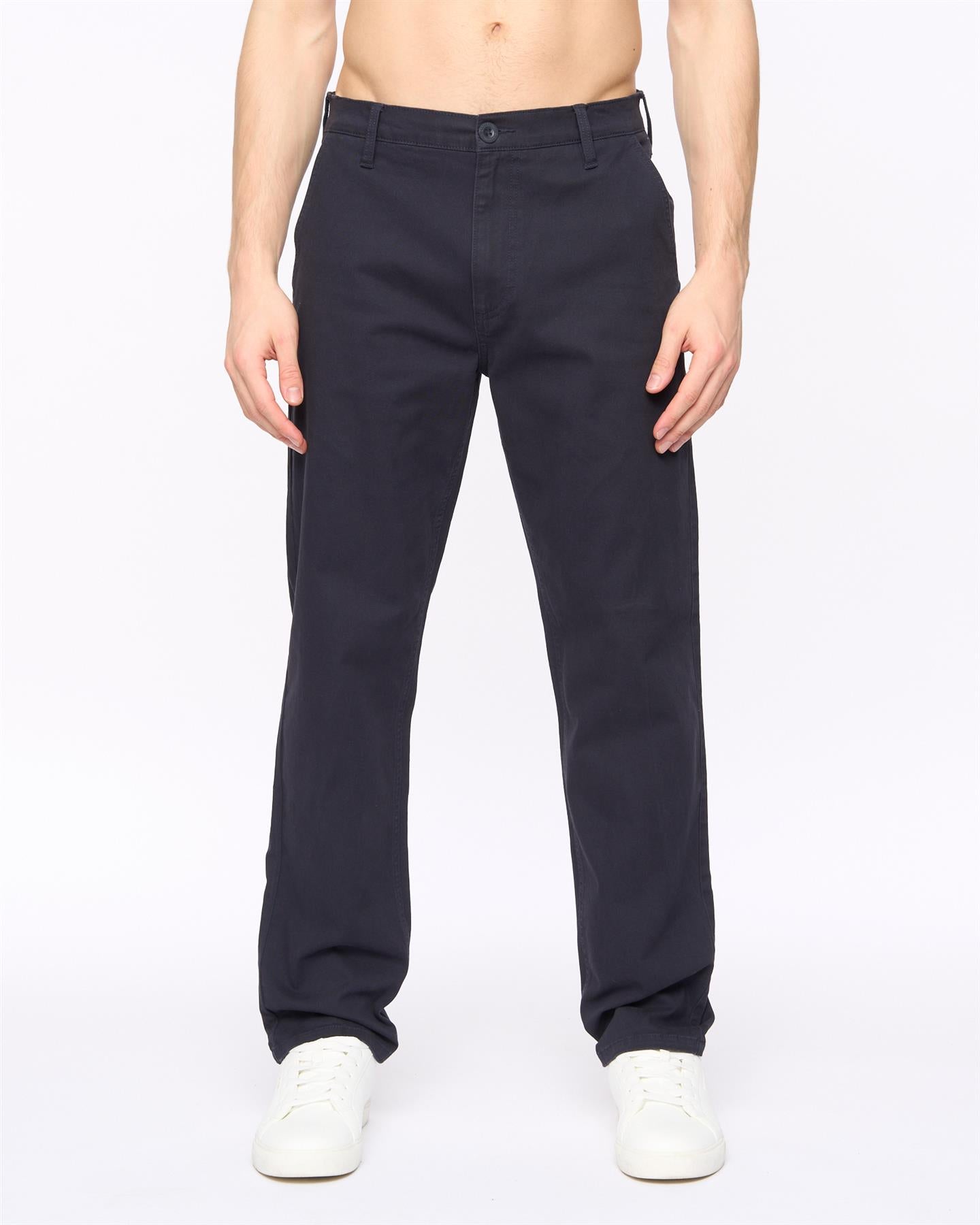 Mens Chalford Baggy Chinos Navy