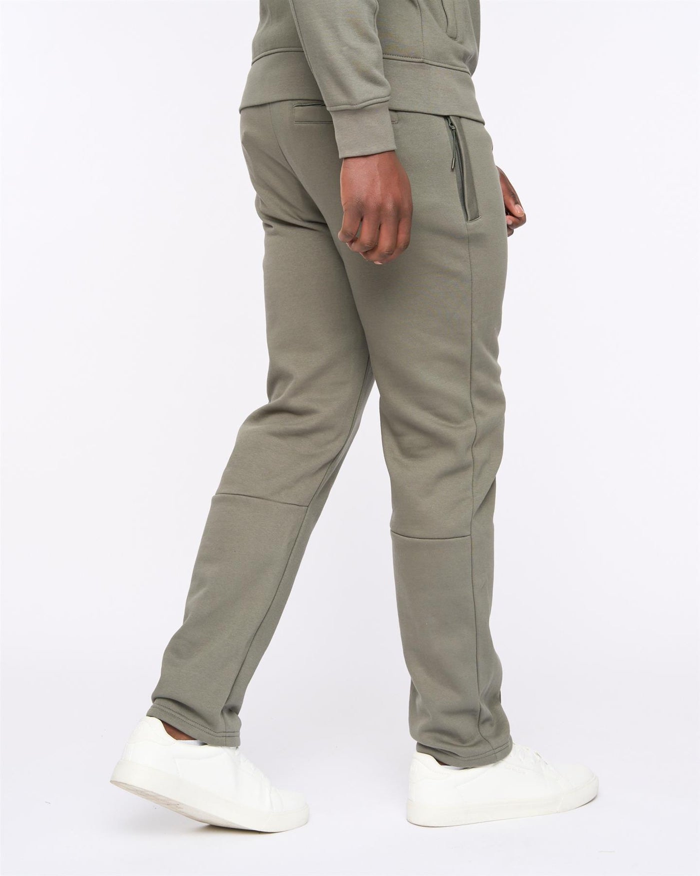 Mens Chemtars Zip Thru Hoodie & Joggers Set Green Slate