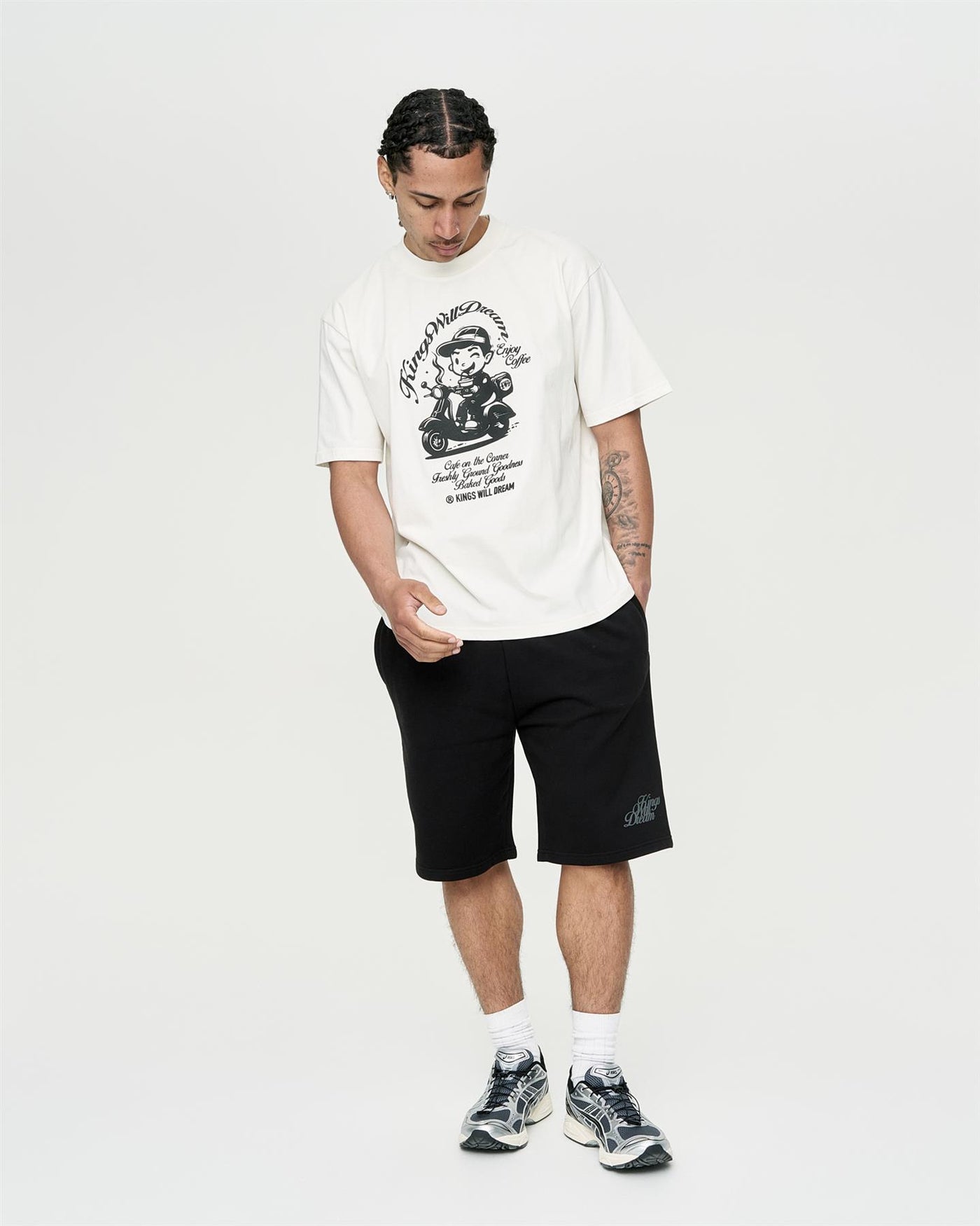 Mens Studio Cafe Boy T-Shirt White