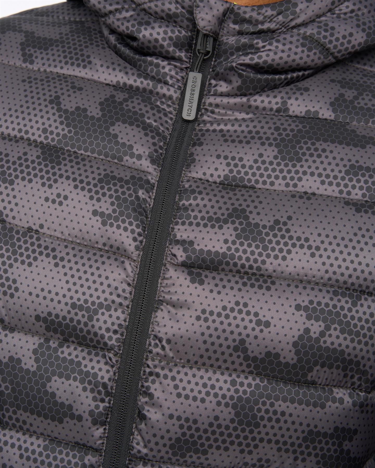 Mens Gattering Jacket Charcoal Camo