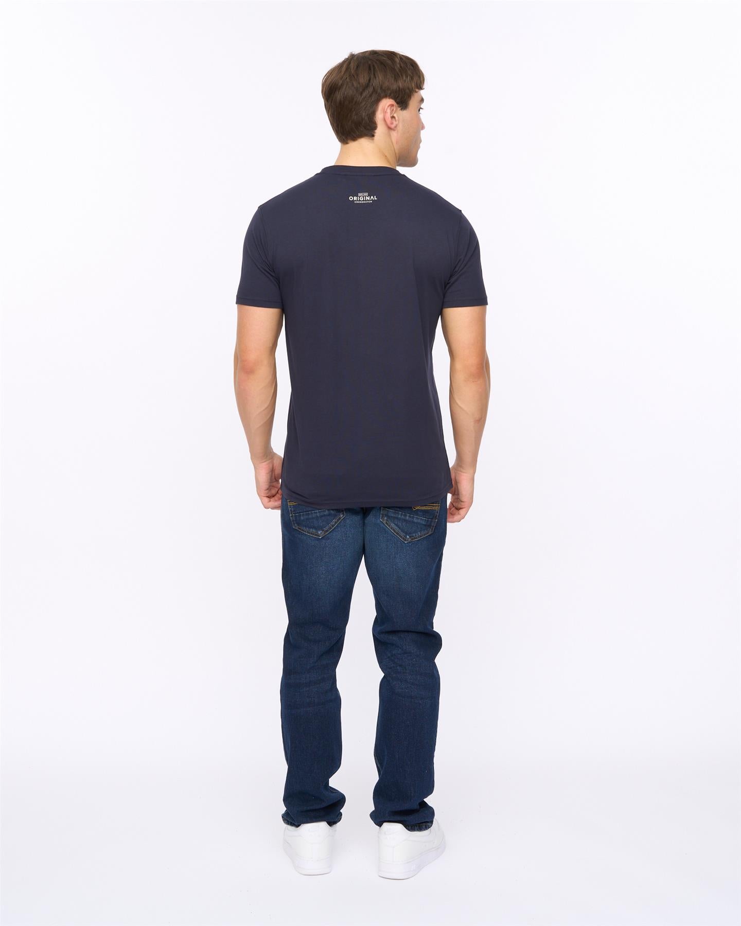 Mens Chevin T-Shirt Navy