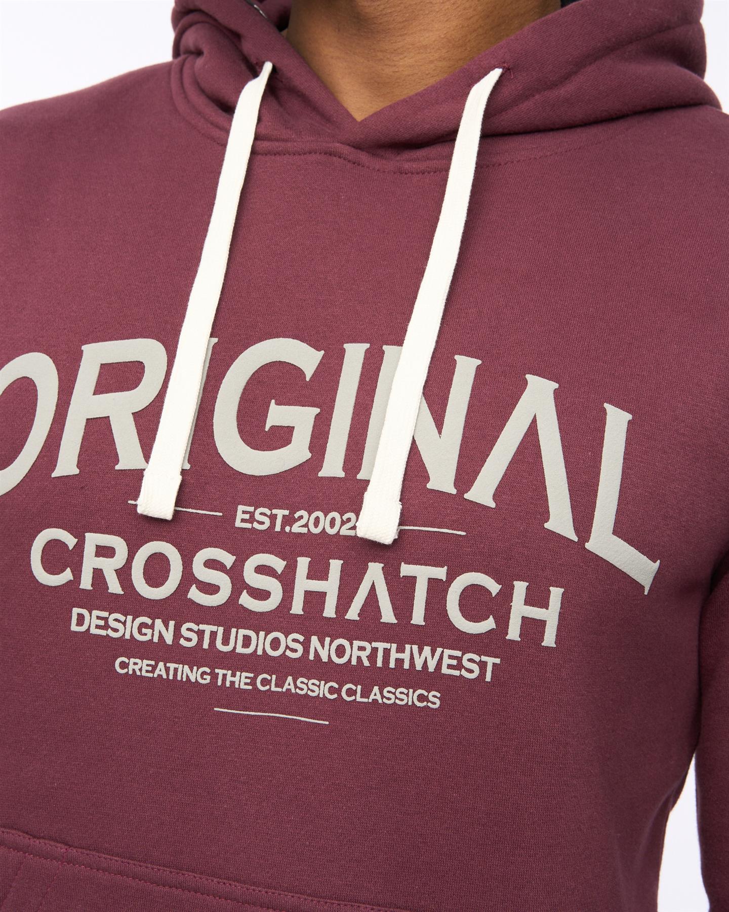 Mens Vintarge Hoodie Raisin