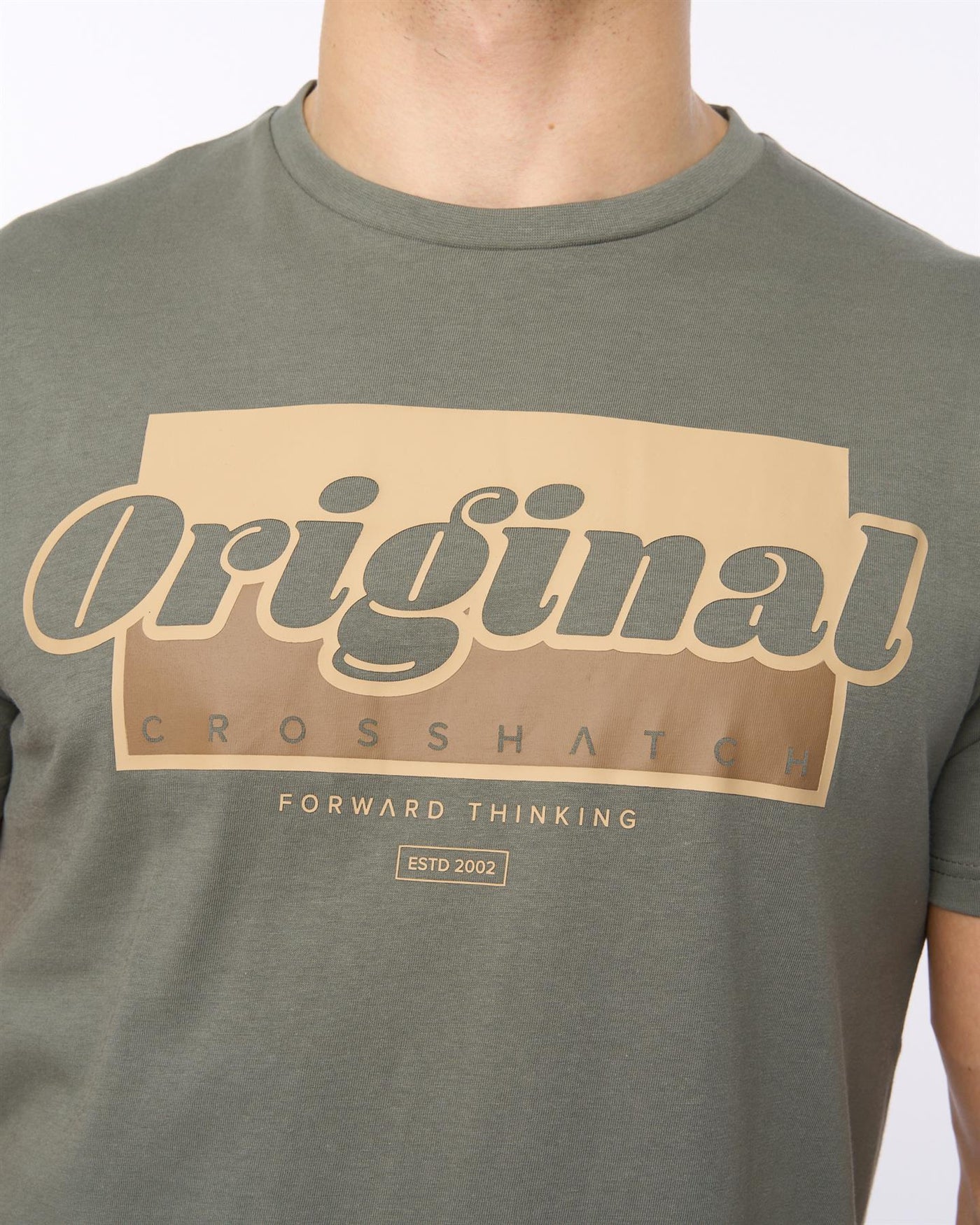 Mens Chevin T-Shirt Olive
