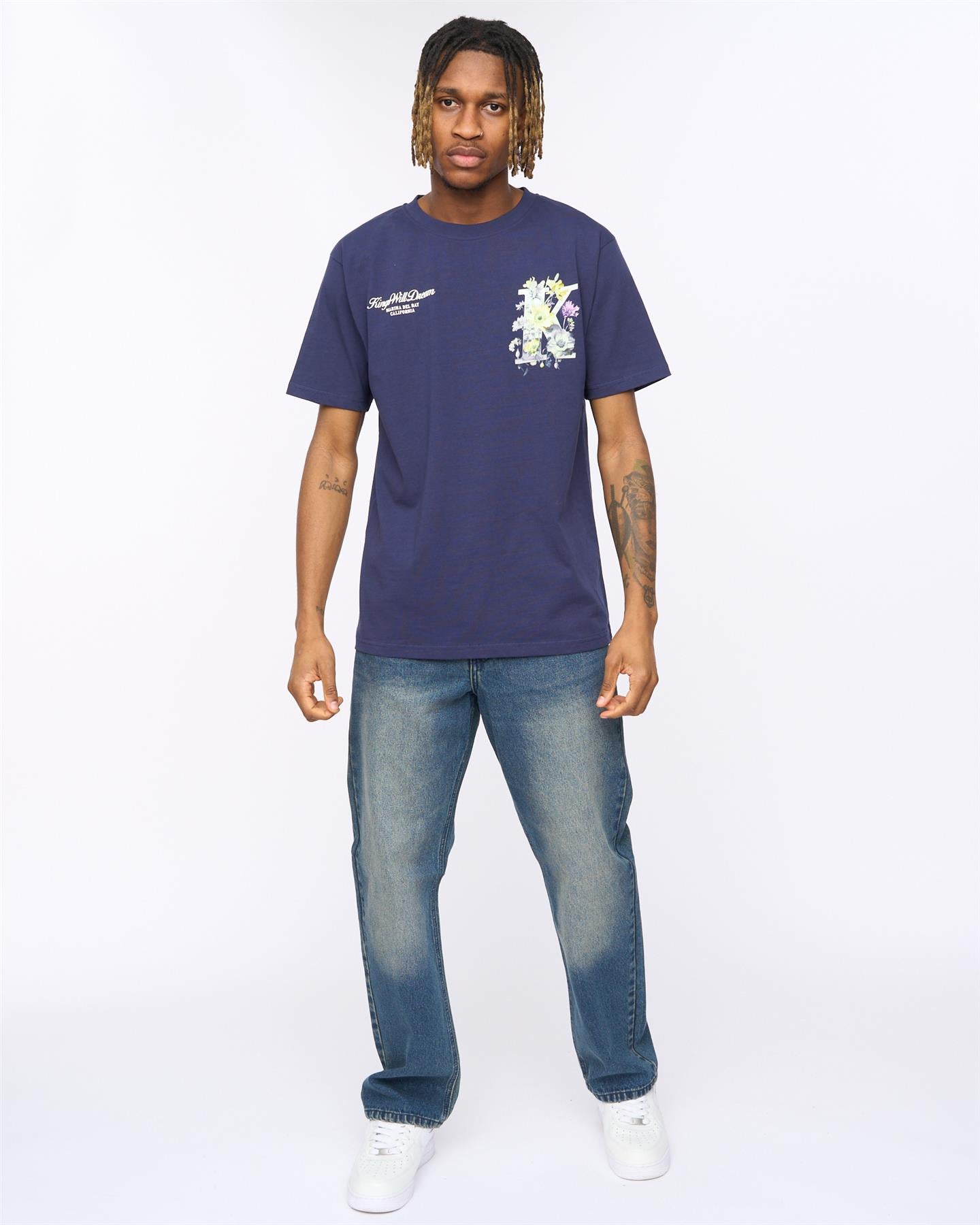Mens Garden Relaxed Fit T-Shirt Navy