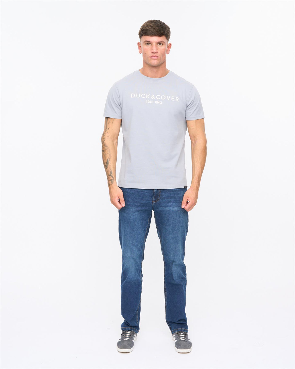 Mens Chamata T-Shirt Steel Blue