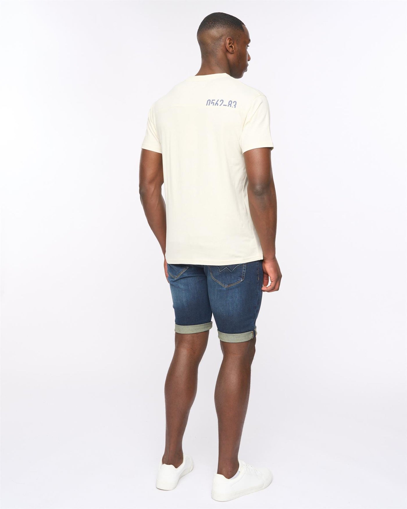 Mens Seamtext T-Shirt Off White