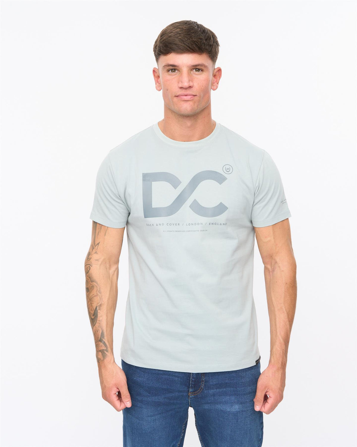 Mens Polymoore Heavy T-Shirt Steel Blue