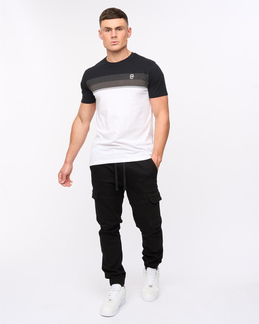 Malimore Cargo Cuff Jeans Solid Black