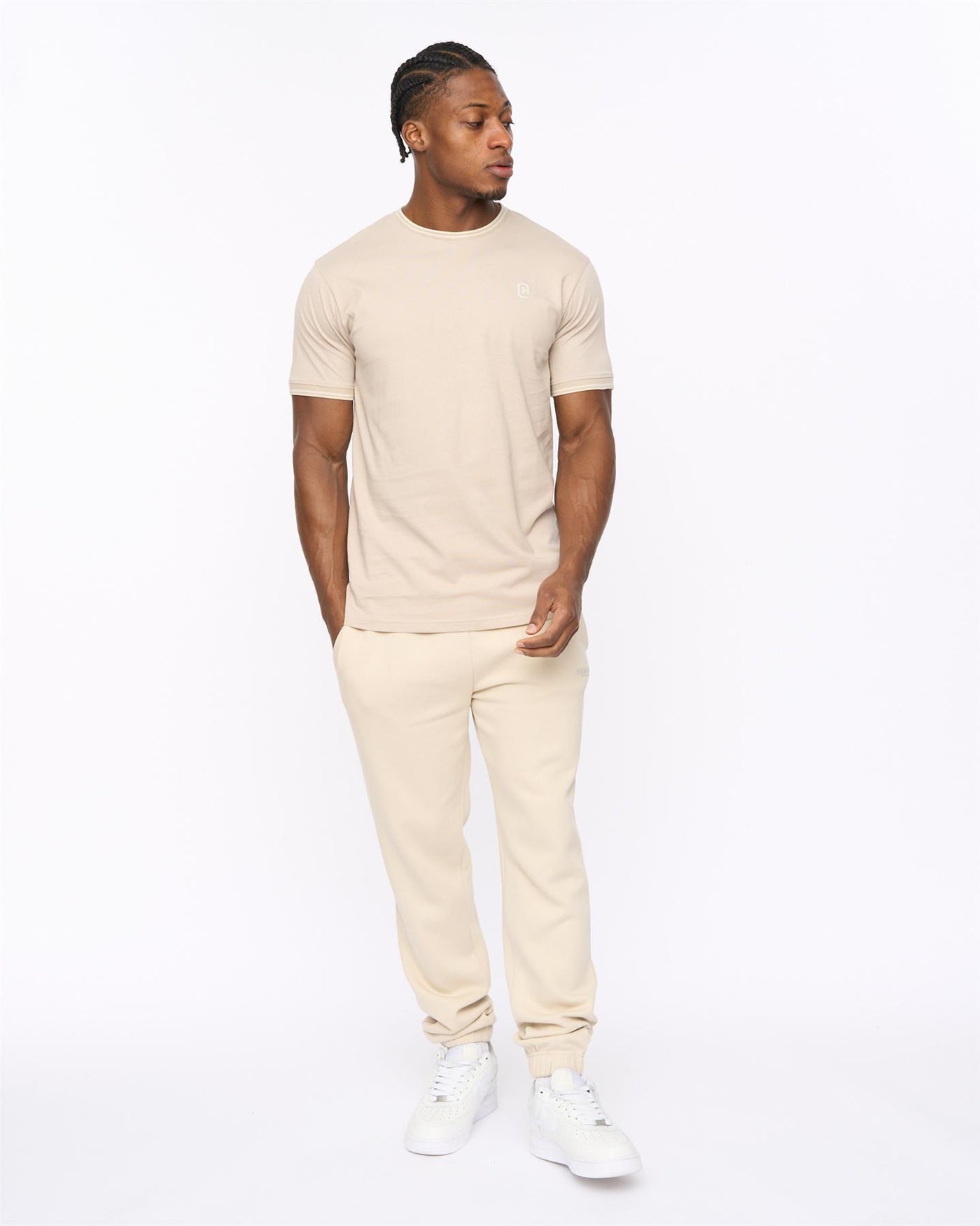 Mens Preece Joggers Light Stone