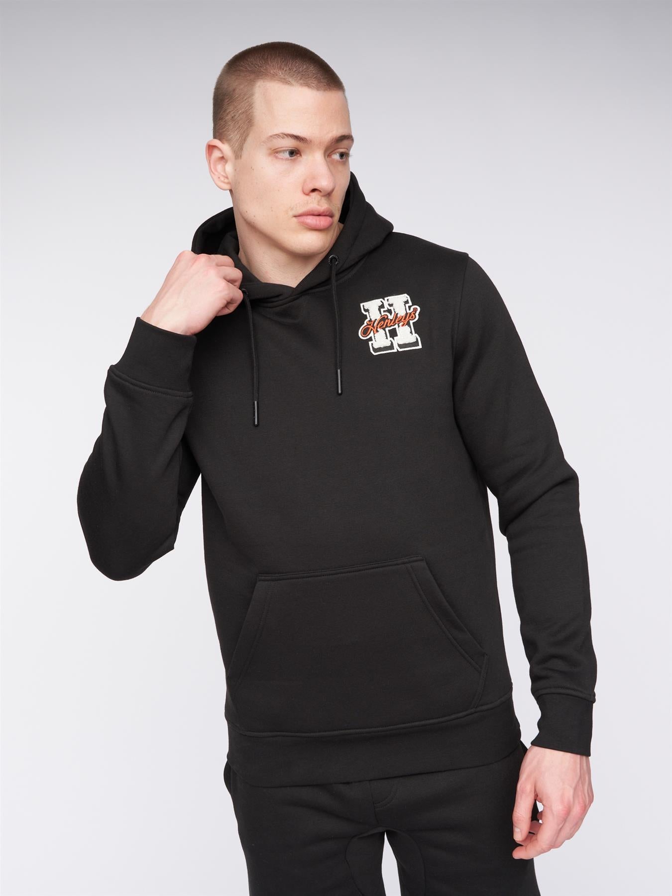 Mens Aitchen Hoodie Black
