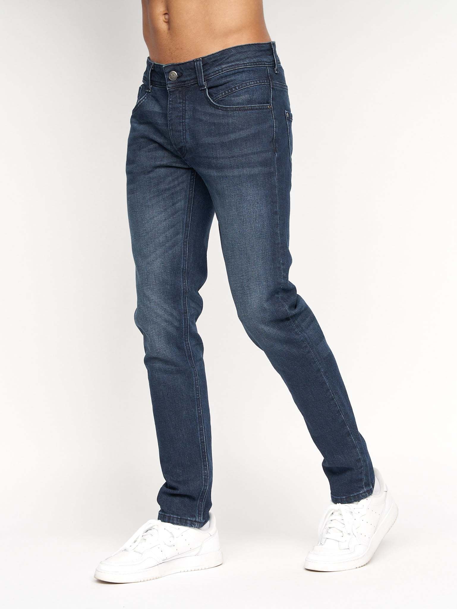 Sheldons Slim Fit Jeans Dark Wash