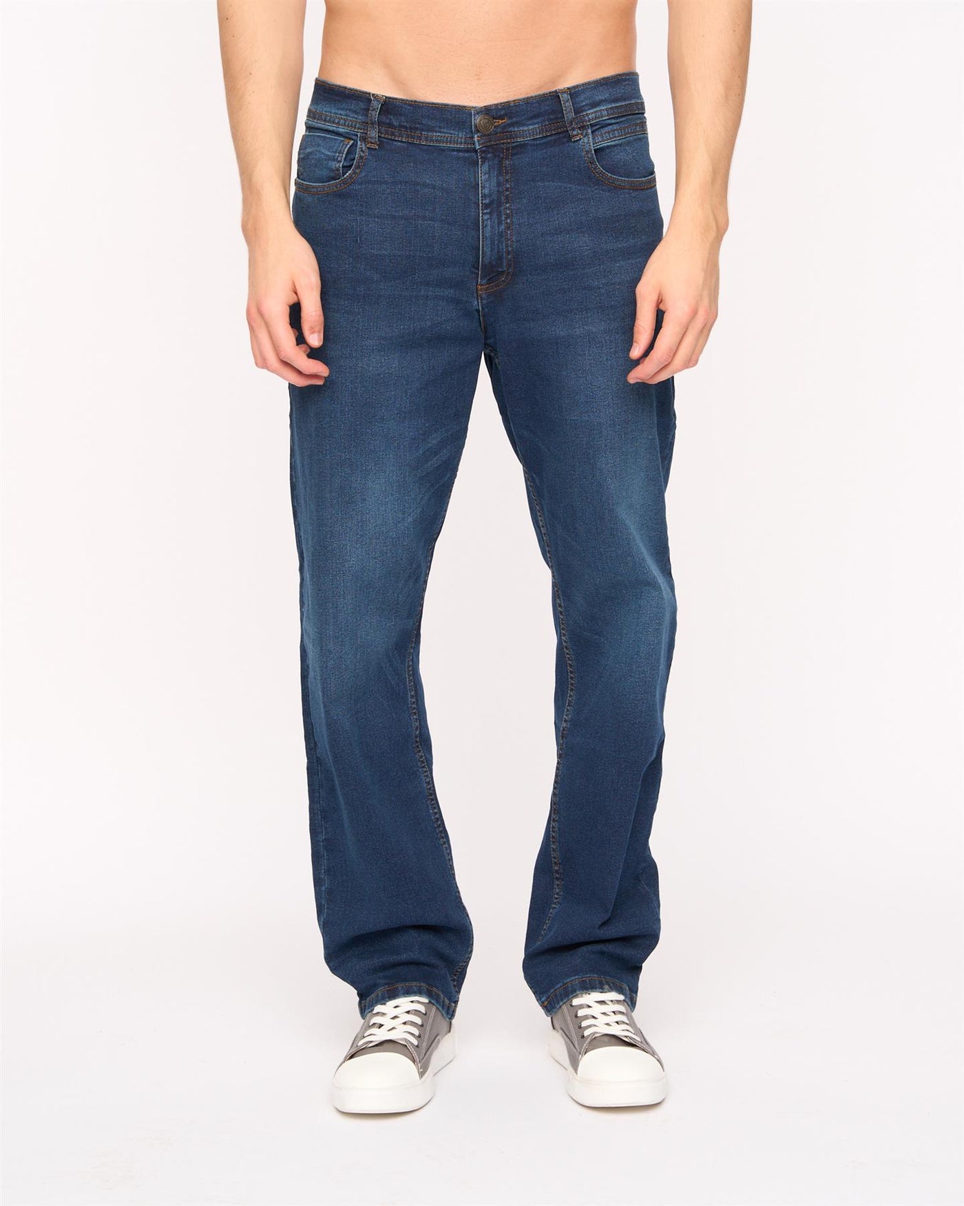 Mens Kelvyn Relaxed Fit Jeans Dark Wash