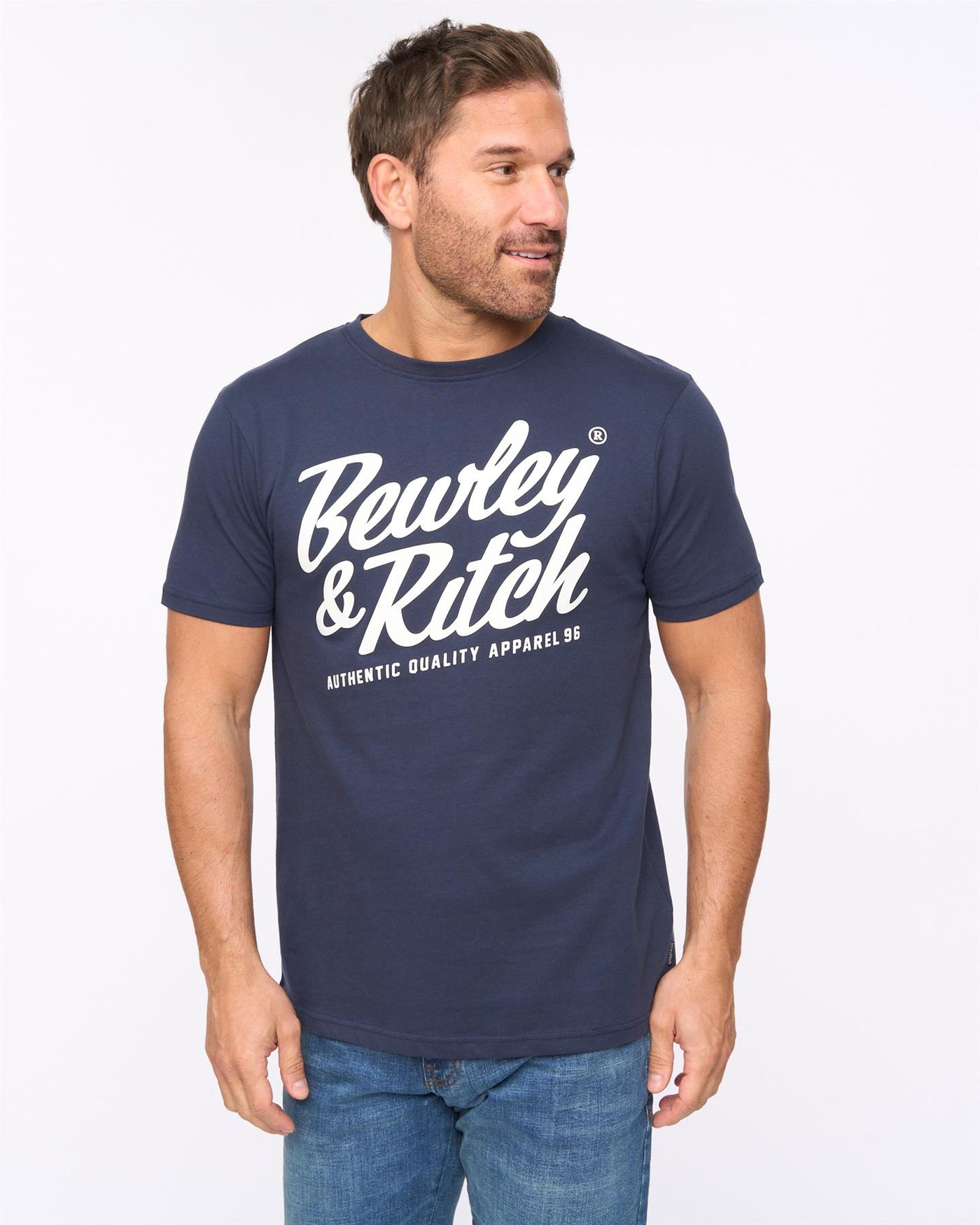Mens Harlings T-Shirt Navy