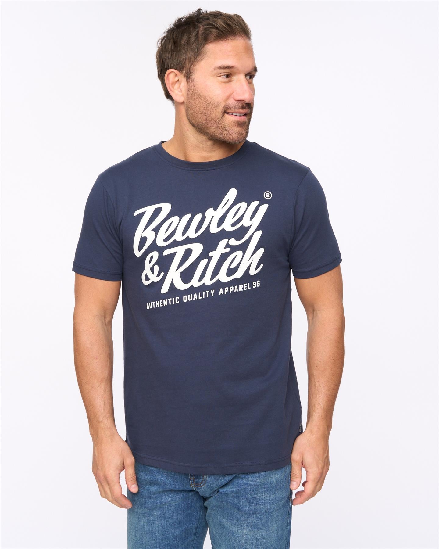 Mens Harlings T-Shirt Navy