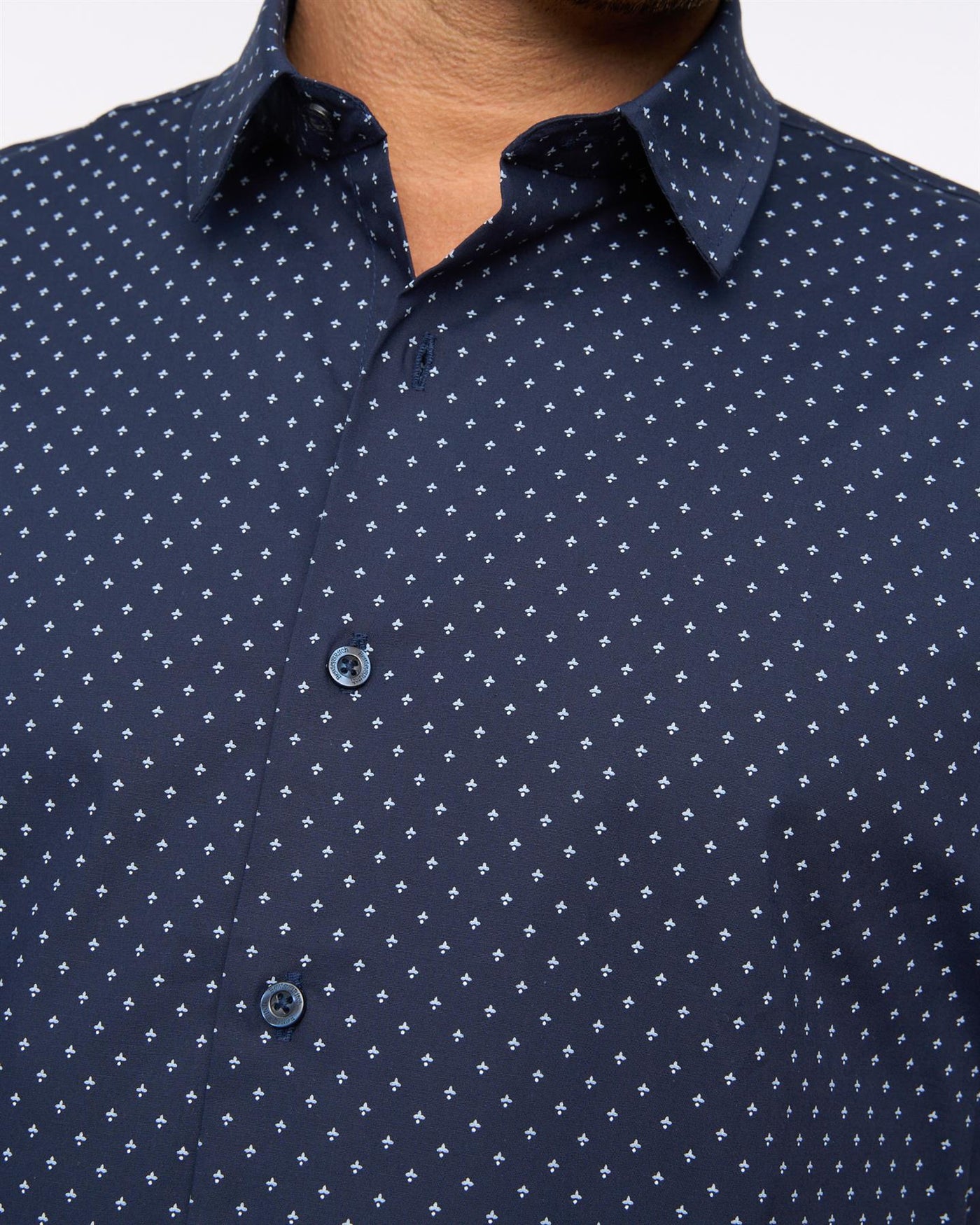 Mens Domesta Short Sleeve Shirt 2pk Navy/White