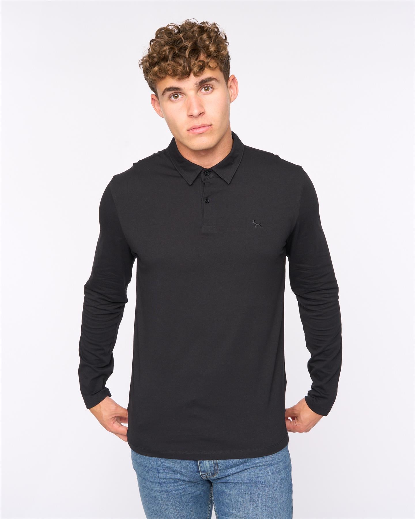 Mens Saperton Long Sleeve Polo 3pk Assorted