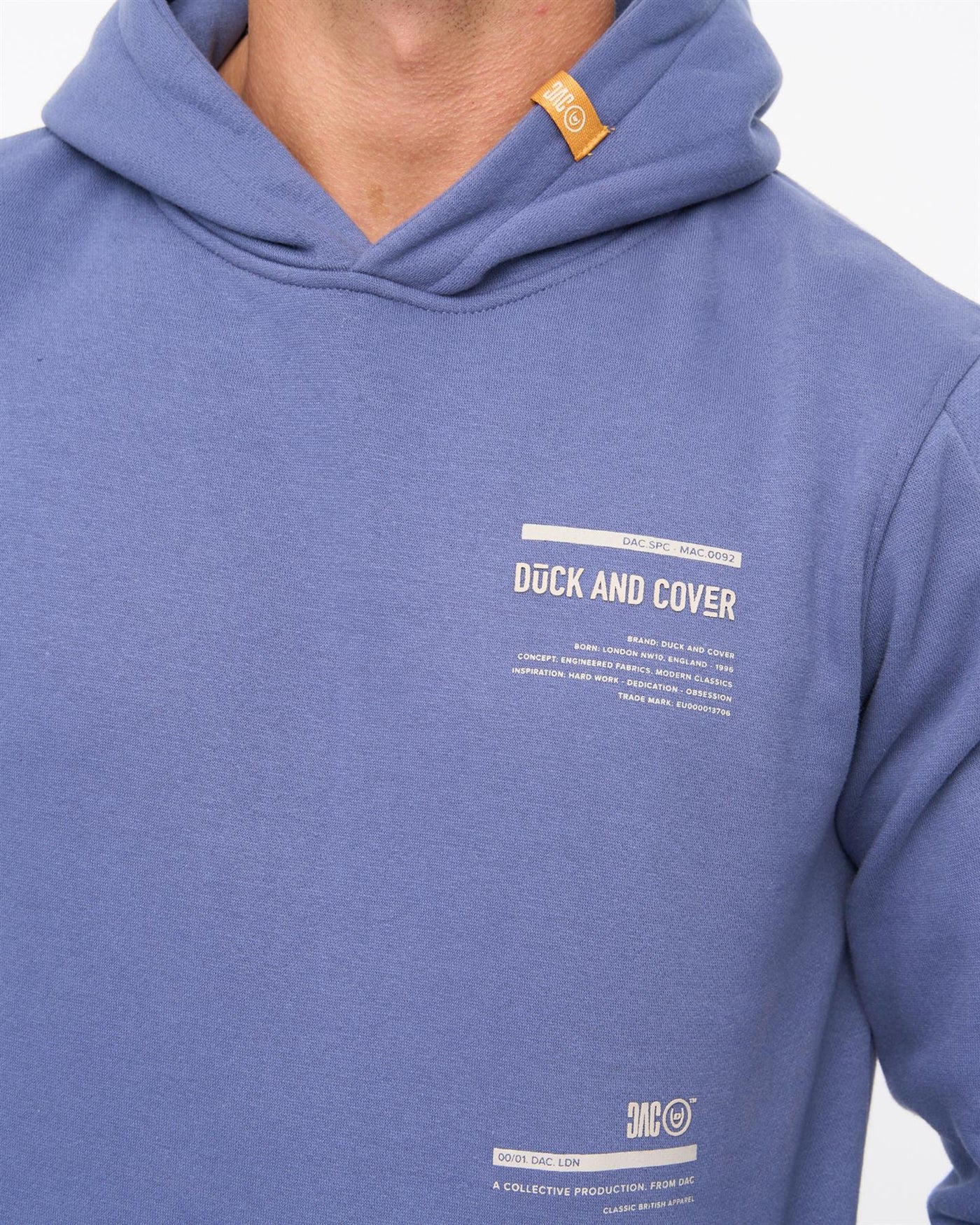 Mens Ambridge Hoodie Denim Blue