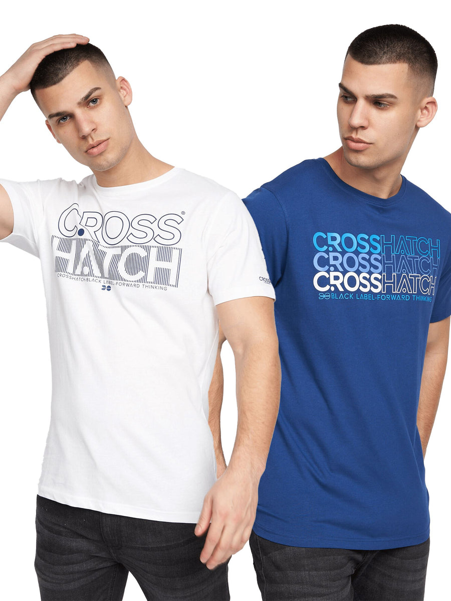 Raynen T-Shirt 2pk Navy/White
